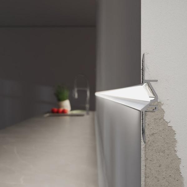 Elegante LED-Unterputzleiste für dezente Raumbeleuchtung